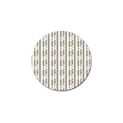 A White And Brown Striped Wallpaper With A Pattern Golf Ball Marker by catchydesignhill