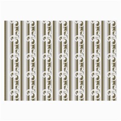 A White And Brown Striped Wallpaper With A Pattern Large Glasses Cloth by catchydesignhill