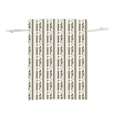 A White And Brown Striped Wallpaper With A Pattern Lightweight Drawstring Pouch (m) by catchydesignhill