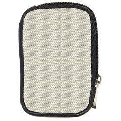 A Green And White Background With A Wavy Pattern Compact Camera Leather Case