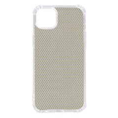 A Green And White Background With A Wavy Pattern iPhone 14 Plus TPU UV Print Case