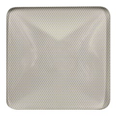 A Green And White Background With A Wavy Pattern Square Glass Fridge Magnet (4 pack)