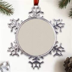 A Green And White Background With A Wavy Pattern Metal Large Snowflake Ornament