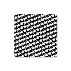 Stylish Coffee Cup Pattern Square Magnet by ExtraGoodSauce