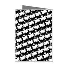 Stylish Coffee Cup Pattern Mini Greeting Cards (pkg Of 8) by ExtraGoodSauce