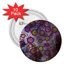 Abstract Molecular Space Art 2 25  Buttons (10 Pack)  by ExtraGoodSauce