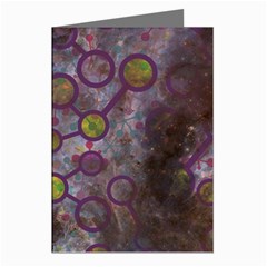 Abstract Molecular Space Art Greeting Cards (pkg Of 8) by ExtraGoodSauce