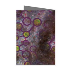 Abstract Molecular Space Art Mini Greeting Cards (pkg Of 8)