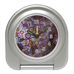 Abstract Molecular Space Art Travel Alarm Clock by ExtraGoodSauce