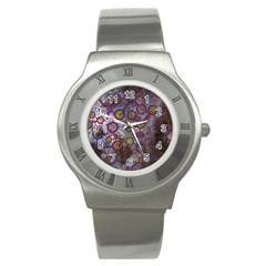 Abstract Molecular Space Art Stainless Steel Watch by ExtraGoodSauce