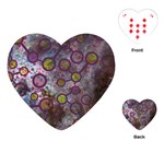 Abstract Molecular Space Art Playing Cards Single Design (Heart) Front