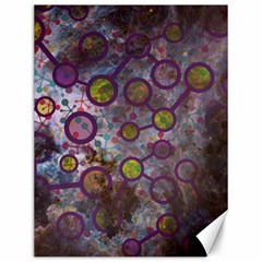 Abstract Molecular Space Art Canvas 12  X 16  by ExtraGoodSauce