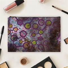 Abstract Molecular Space Art Cosmetic Bag (large) by ExtraGoodSauce