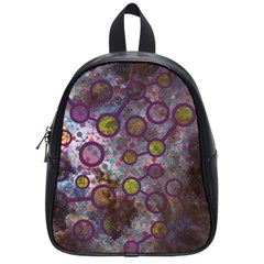 Abstract Molecular Space Art School Bag (small)