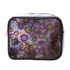 Abstract Molecular Space Art Mini Toiletries Bag (one Side) by ExtraGoodSauce