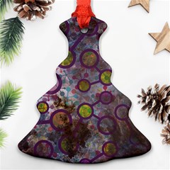 Abstract Molecular Space Art Ornament (christmas Tree) 