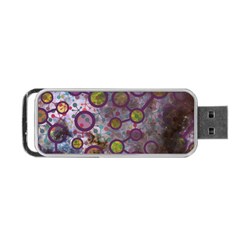 Abstract Molecular Space Art Portable Usb Flash (one Side) by ExtraGoodSauce