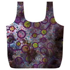 Abstract Molecular Space Art Full Print Recycle Bag (xxl)