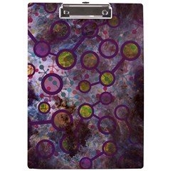 Abstract Molecular Space Art A4 Acrylic Clipboard by ExtraGoodSauce