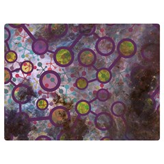 Abstract Molecular Space Art Premium Plush Fleece Blanket (extra Small) by ExtraGoodSauce