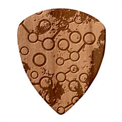 Abstract Molecular Space Art Wood Guitar Pick (set Of 10) by ExtraGoodSauce