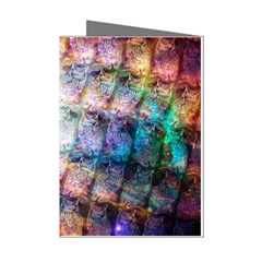 Cosmic Owls Pattern Mini Greeting Cards (pkg Of 8) by ExtraGoodSauce