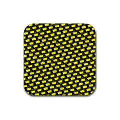 Royalty Inspired Crown Pattern Rubber Coaster (square) by ExtraGoodSauce