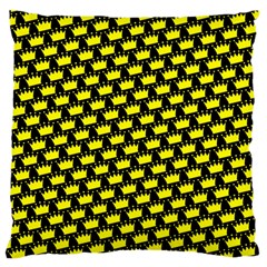 Royalty Inspired Crown Pattern Standard Premium Plush Fleece Cushion Case (one Side) by ExtraAwesomeSauce