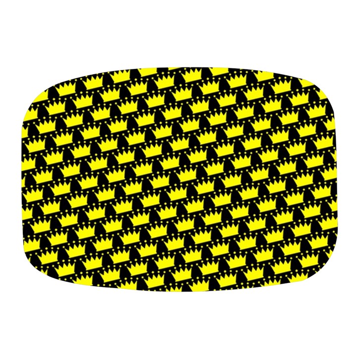 Royalty Inspired Crown Pattern Mini Square Pill Box