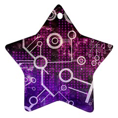 Cosmic Network Geometric Art Ornament (Star)