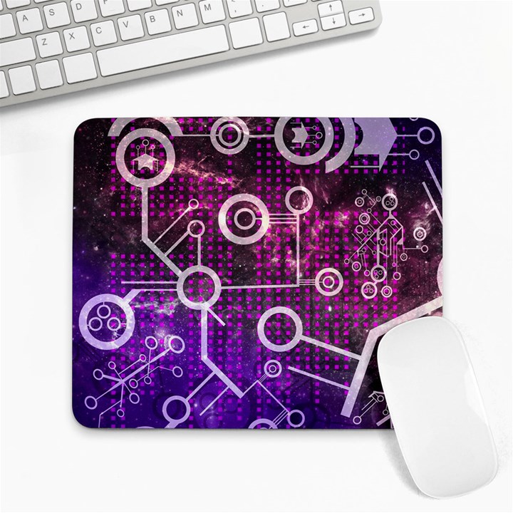 Cosmic Network Geometric Art Large Mousepad