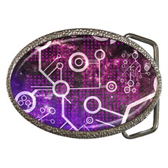 Cosmic Network Geometric Art Belt Buckles by ExtraGoodSauce