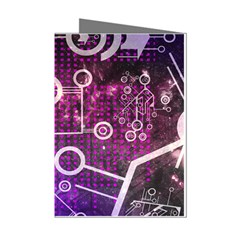 Cosmic Network Geometric Art Mini Greeting Cards (Pkg of 8)