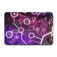 Cosmic Network Geometric Art Small Doormat