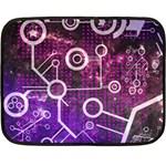 Cosmic Network Geometric Art Fleece Blanket (Mini) 35 x27  Blanket