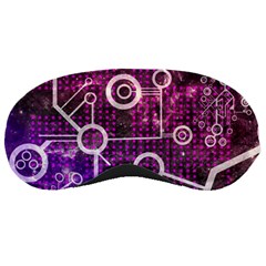 Cosmic Network Geometric Art Sleep Mask