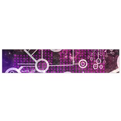 Cosmic Network Geometric Art Small Premium Plush Fleece Scarf