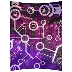 Cosmic Network Geometric Art Back Support Cushion