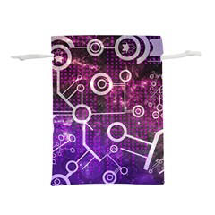 Cosmic Network Geometric Art Lightweight Drawstring Pouch (L)