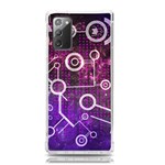 Cosmic Network Geometric Art Samsung Galaxy Note 20 TPU UV Case Front