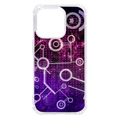 Cosmic Network Geometric Art iPhone 14 Pro TPU UV Print Case