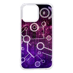 Cosmic Network Geometric Art iPhone 14 Pro Max TPU UV Print Case