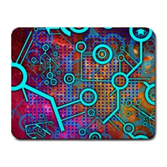 Abstract Tech Galaxy Design Small Mousepad by ExtraGoodSauce