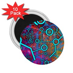 Abstract Tech Galaxy Design 2 25  Magnets (10 Pack)  by ExtraAwesomeSauce