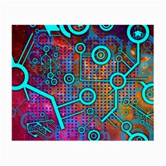 Abstract Tech Galaxy Design Small Glasses Cloth by ExtraGoodSauce