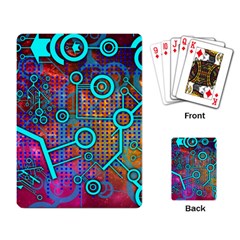 Abstract Tech Galaxy Design Playing Cards Single Design (rectangle)