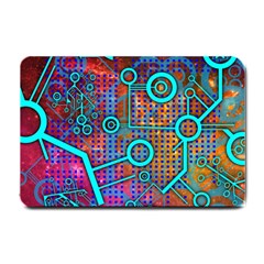 Abstract Tech Galaxy Design Small Doormat by ExtraGoodSauce