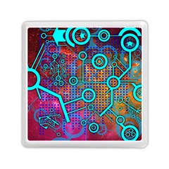 Abstract Tech Galaxy Design Memory Card Reader (square) by ExtraGoodSauce