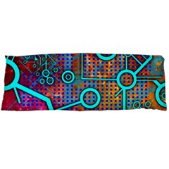 Abstract Tech Galaxy Design Body Pillow Case (dakimakura) by ExtraGoodSauce