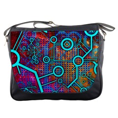 Abstract Tech Galaxy Design Messenger Bag by ExtraGoodSauce